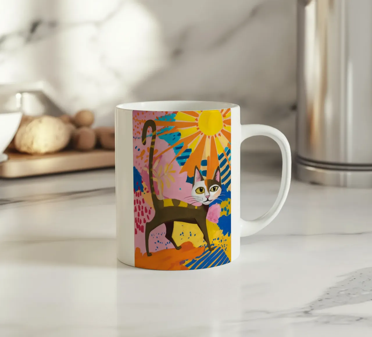 Gatto Solare Promenade tazza in ceramica da Monuments Fire