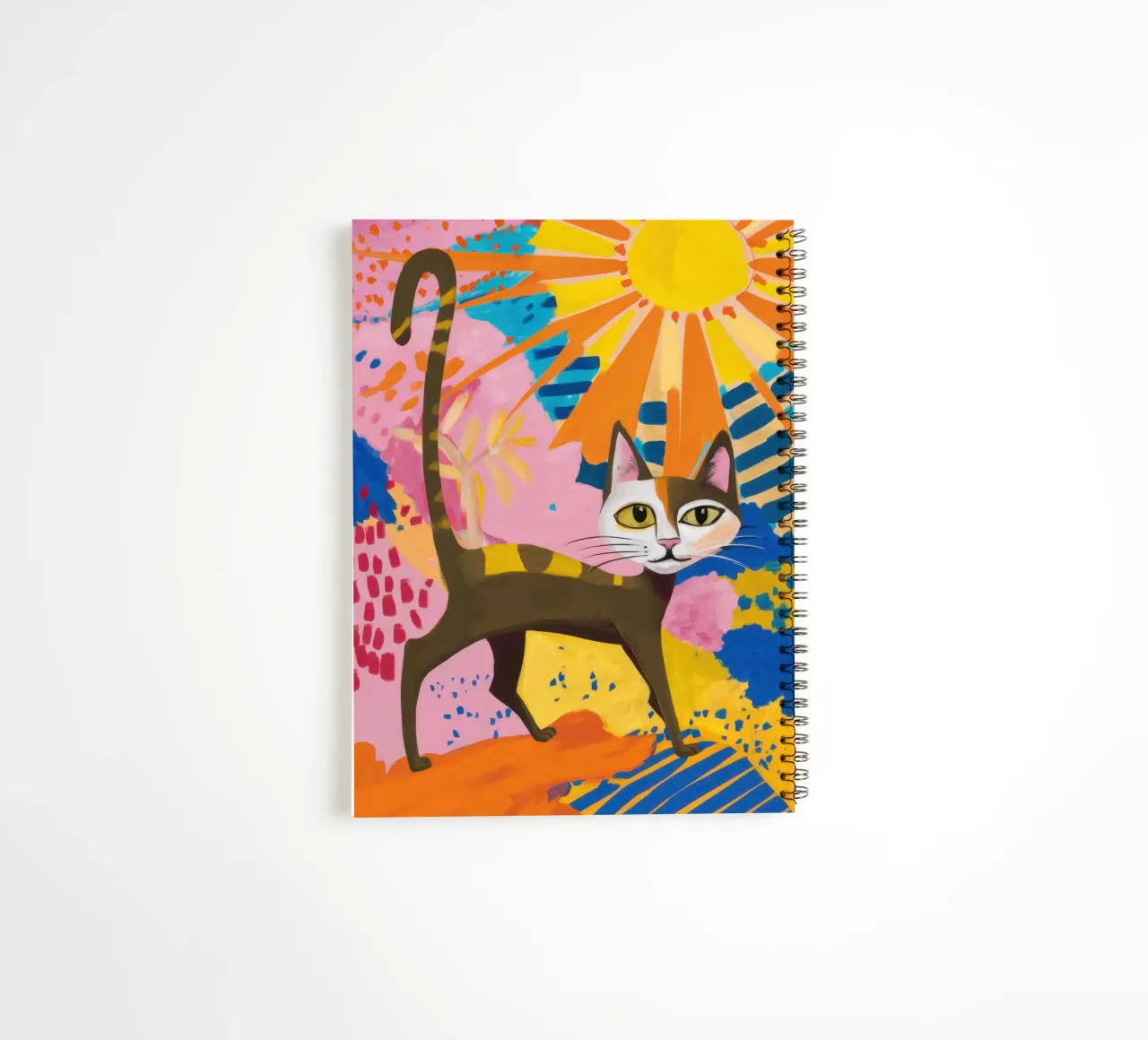 Solar Cat Promenade spiral notebook by Monuments Fire