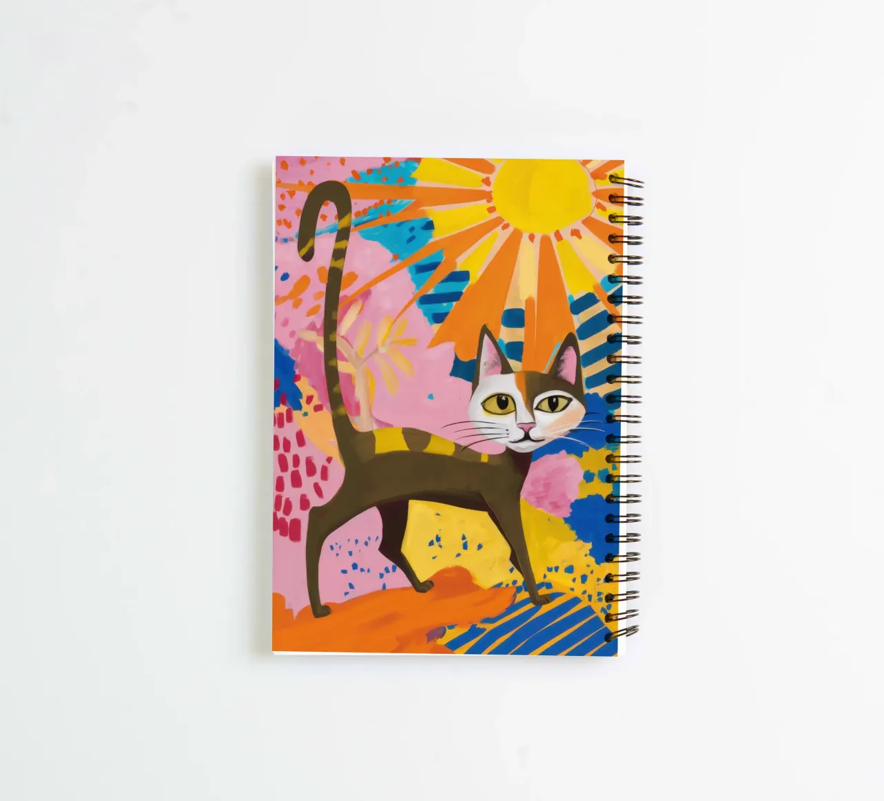 Solar Cat Promenade spiral notebook by Monuments Fire