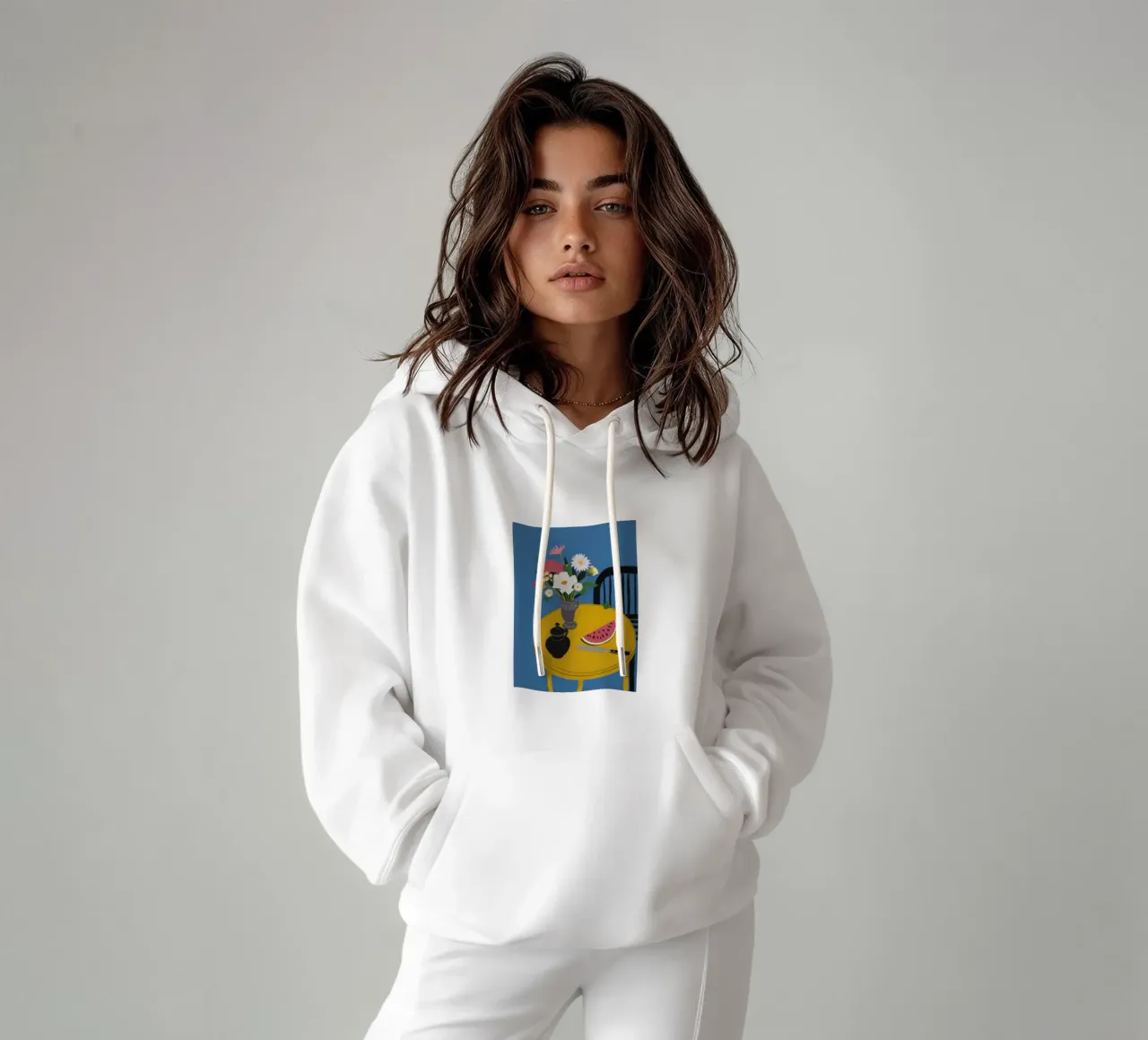 Seaside Watermelon Repose sudadera con capucha de Rain Balance