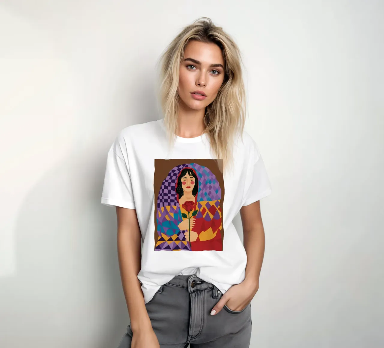 Sogno di rose caleidoscopiche t-shirt da Giant Foxs