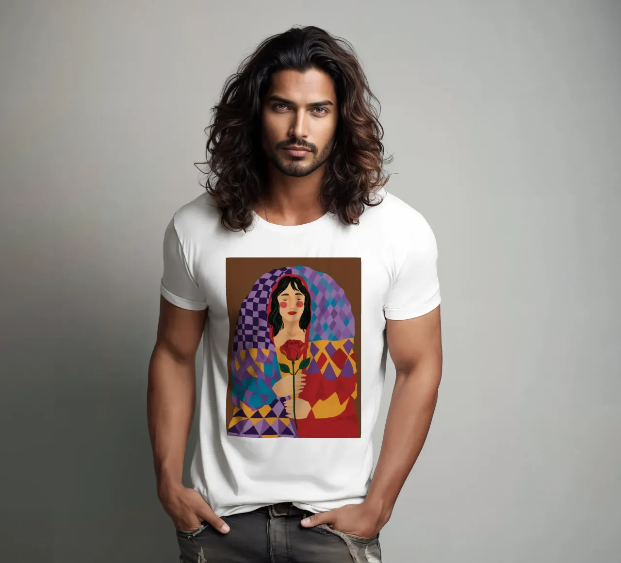 Sogno di rose caleidoscopiche t-shirt da Giant Foxs