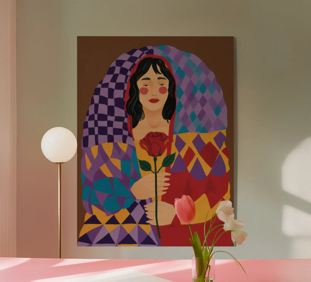 Sogno di rose caleidoscopiche plexiglass da Giant Foxs