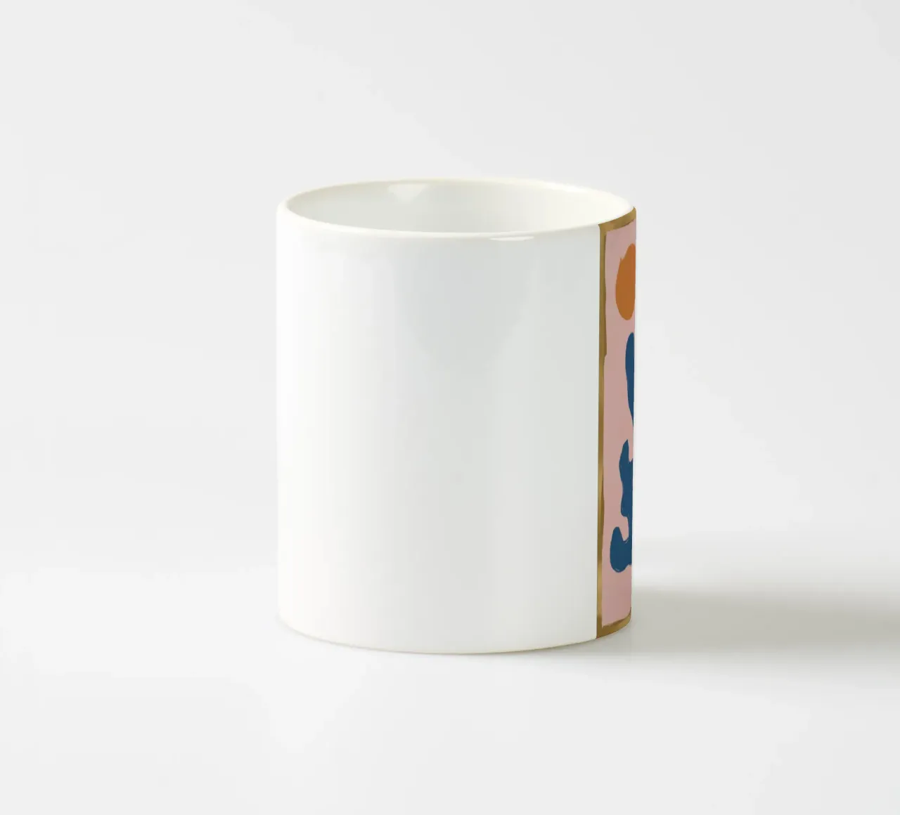Azure Seaform Abstract ceramic mug by Ink Pulse