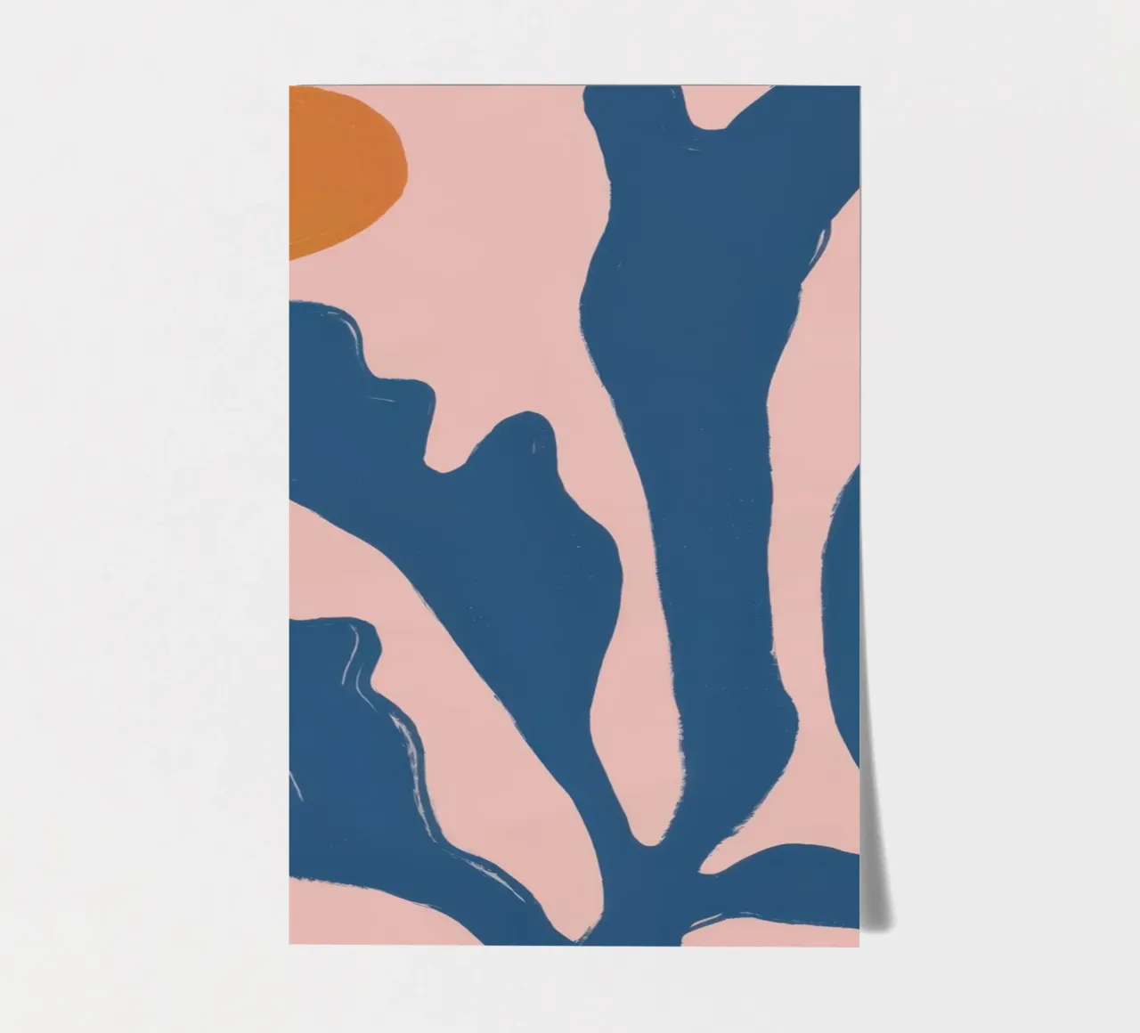 Azure Seaform Abstract sticker sheet by Ink Pulse