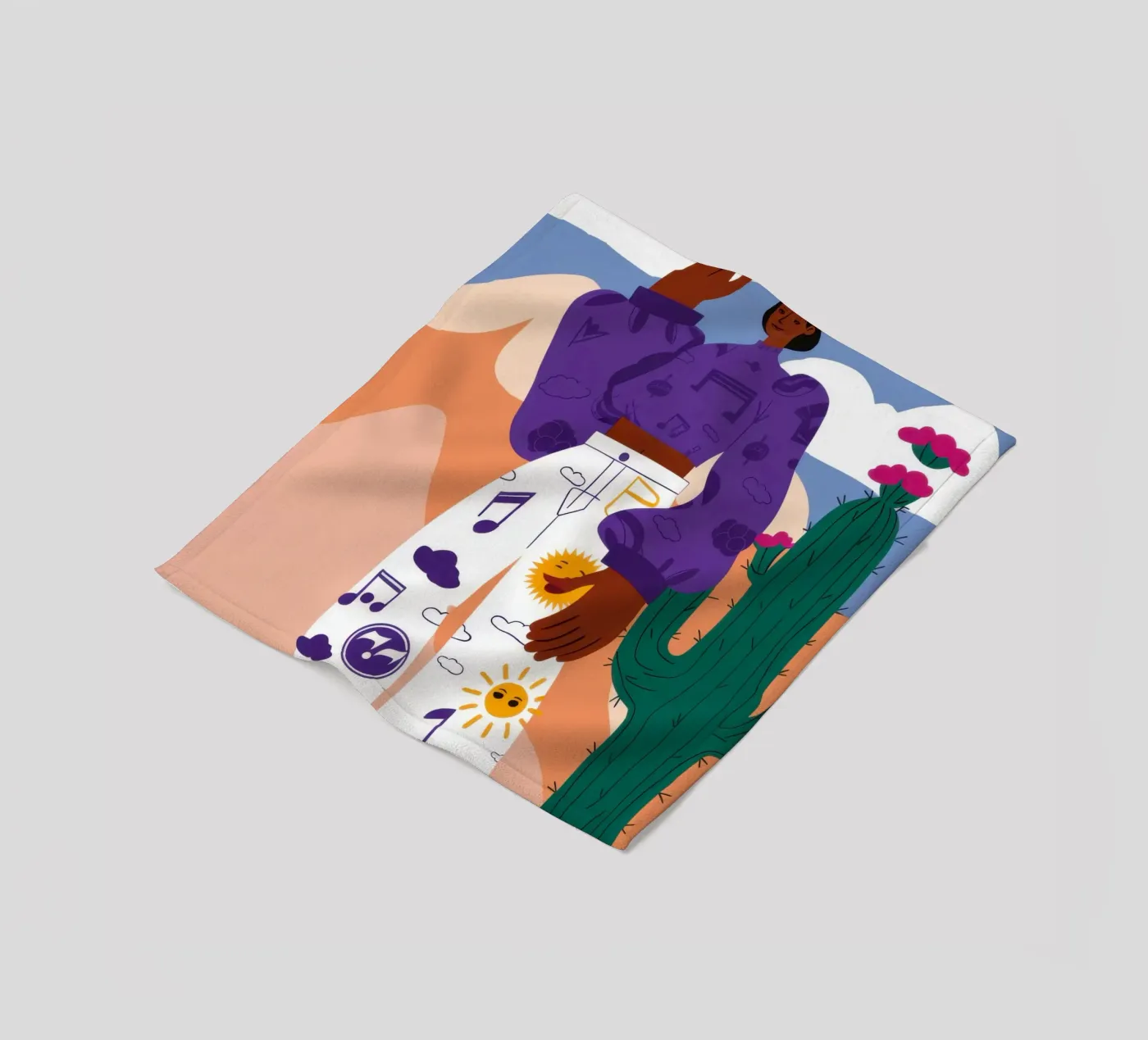 Celestial Patterned Poise fleece blanket by Monuments Fire