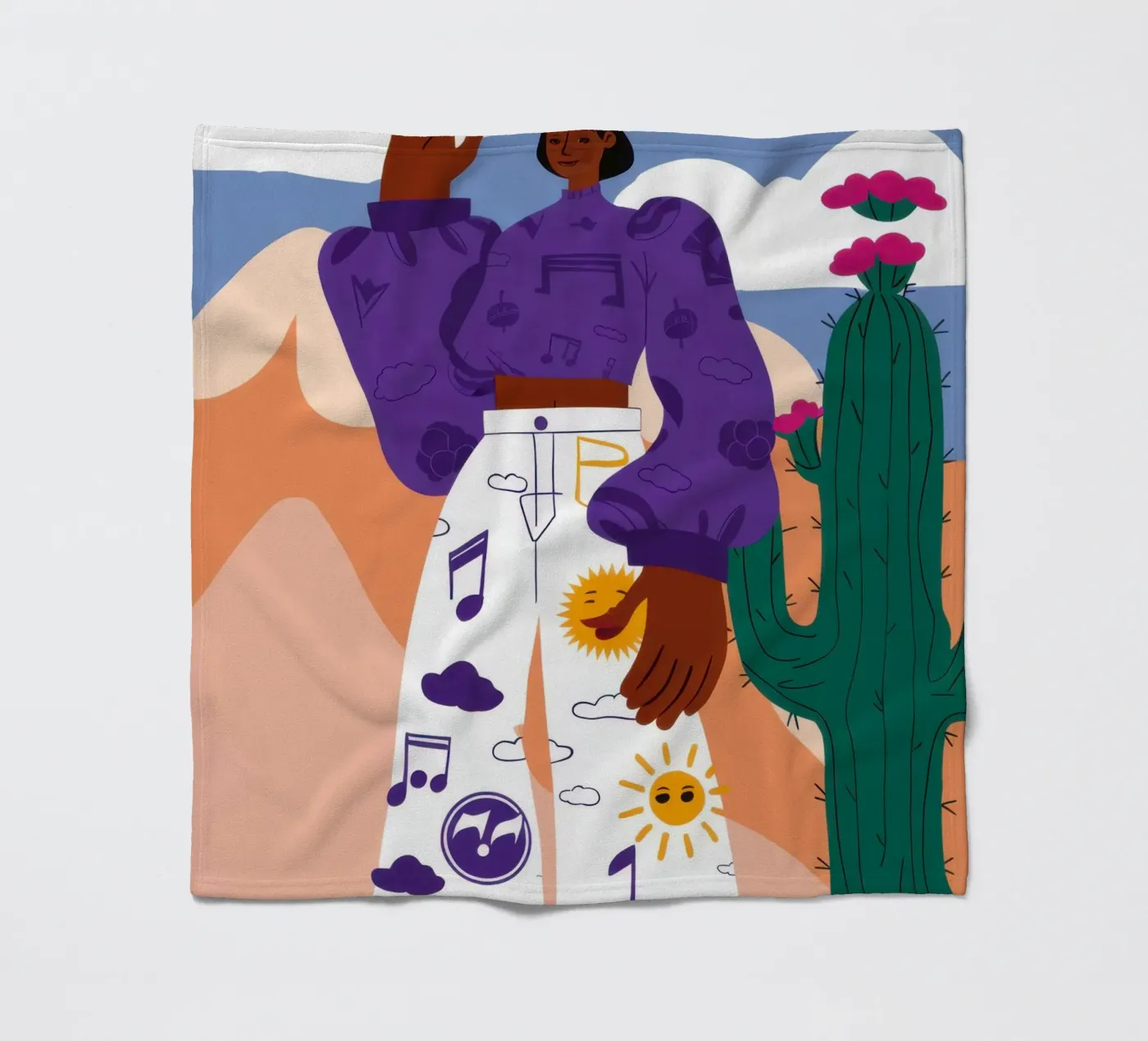 Celestial Patterned Poise fleece blanket by Monuments Fire