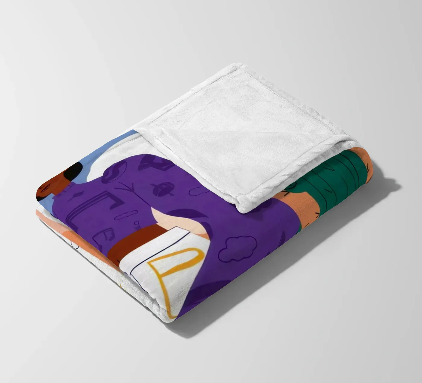 Celestial Patterned Poise fleece blanket by Monuments Fire