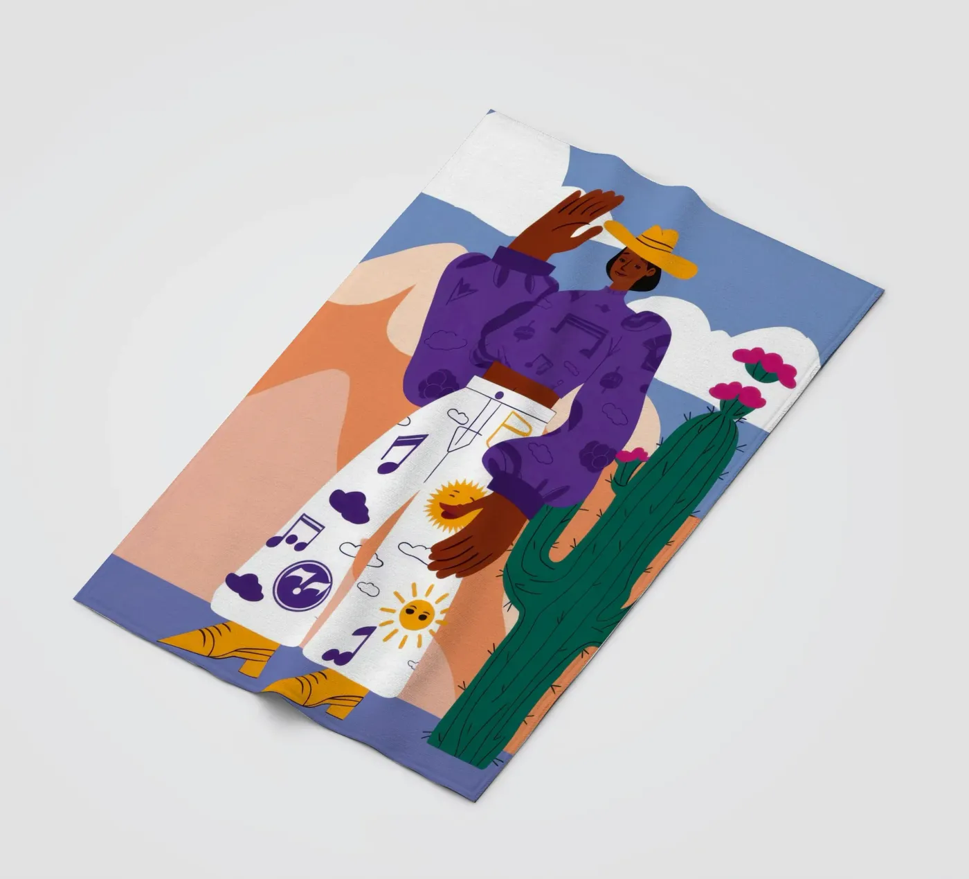 Celestial Patterned Poise fleece blanket by Monuments Fire