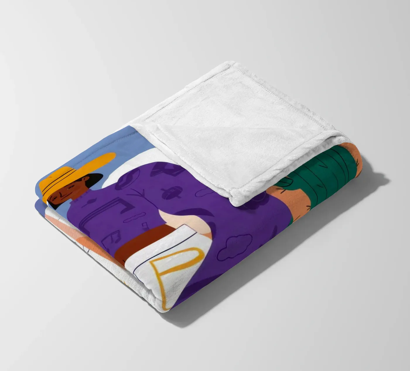 Celestial Patterned Poise fleece blanket by Monuments Fire