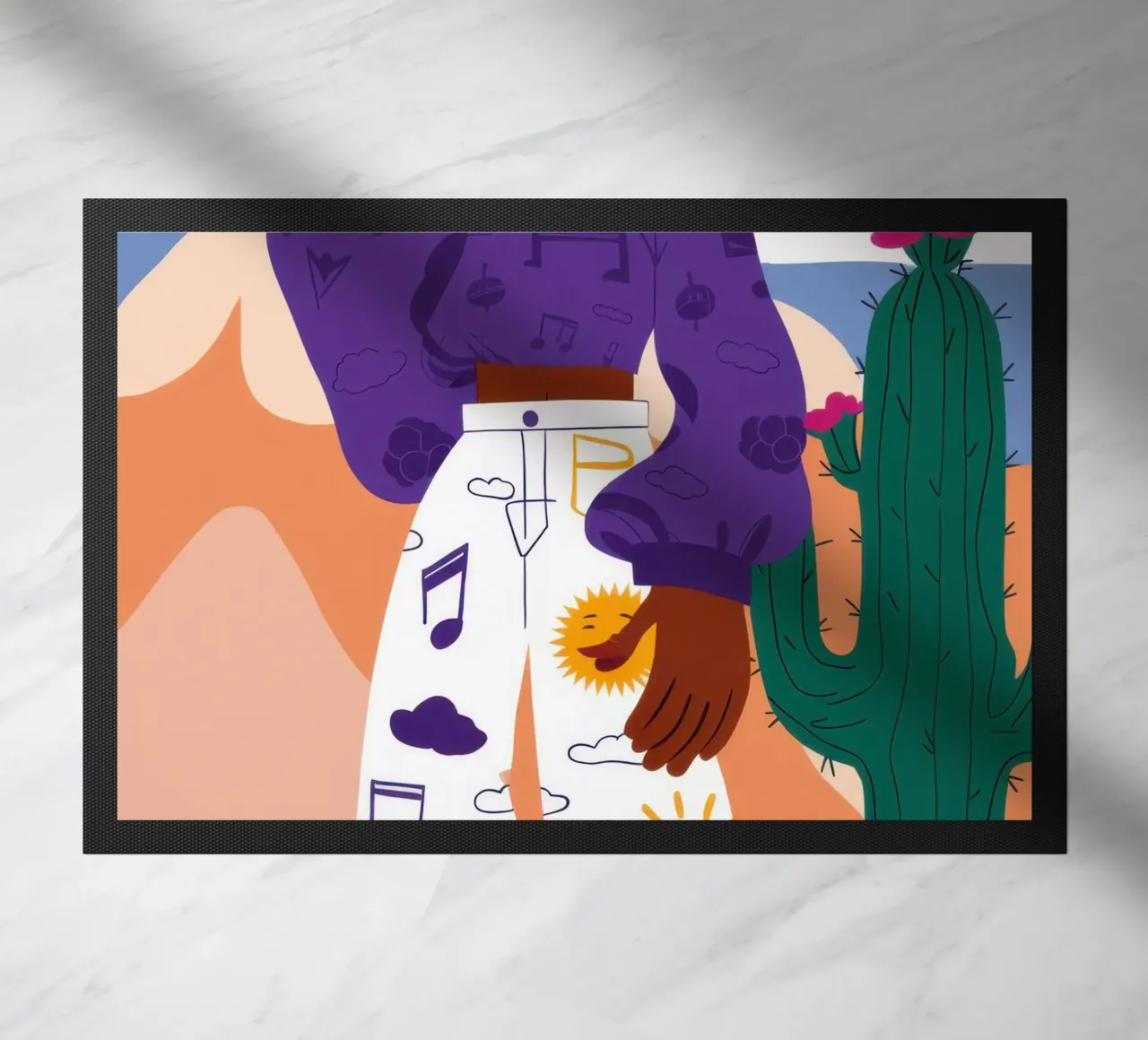 Poise a motivi celestiali zerbino da Monuments Fire