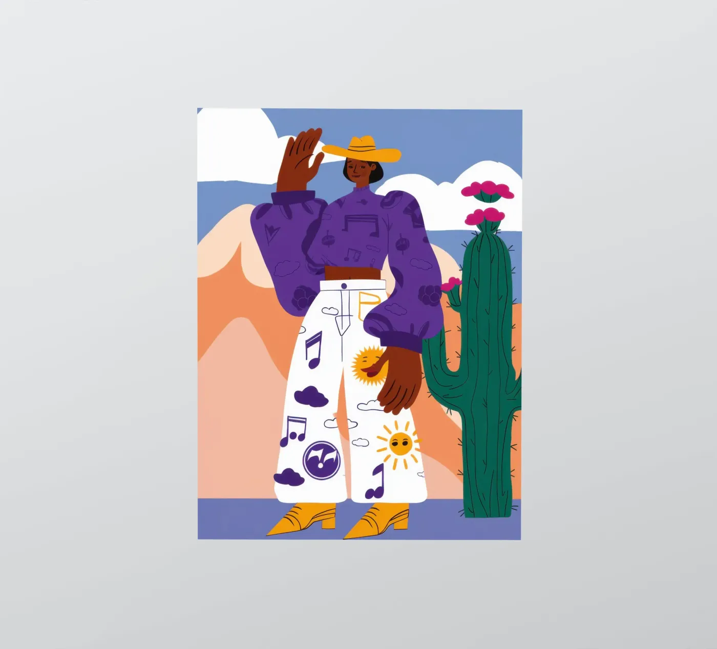 Celestial Patterned Poise sticker by Monuments Fire