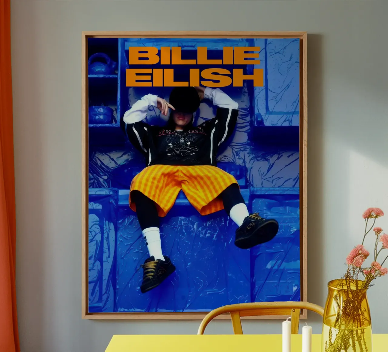 Billie Eilish 022 tela con Cornice a cassetta da AudioLibrary