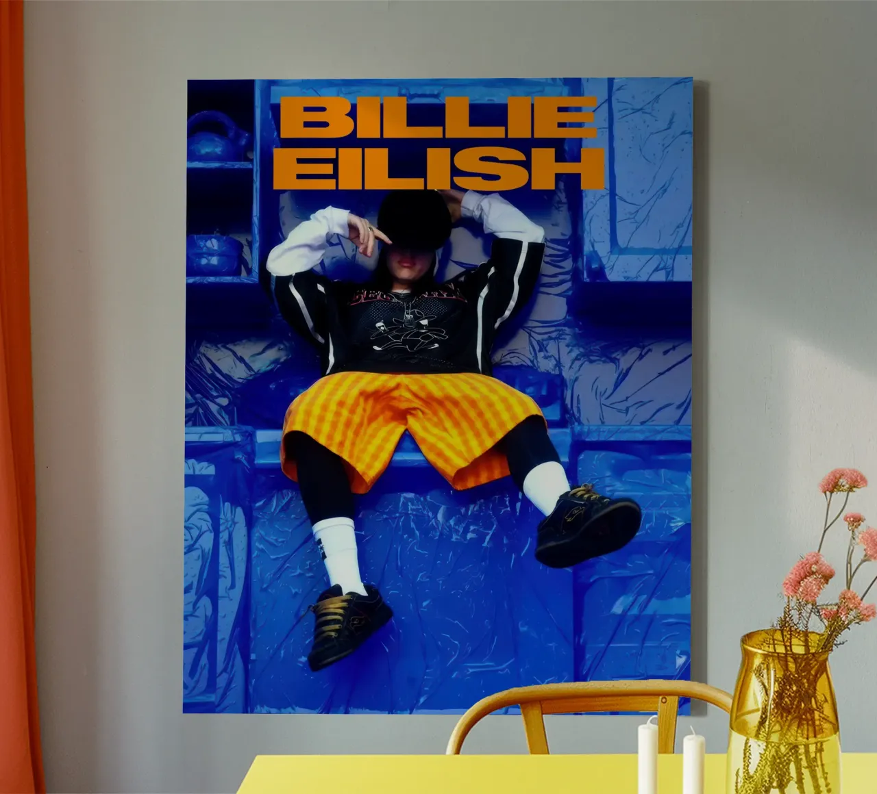 Billie Eilish 022 tela con Cornice a cassetta da AudioLibrary