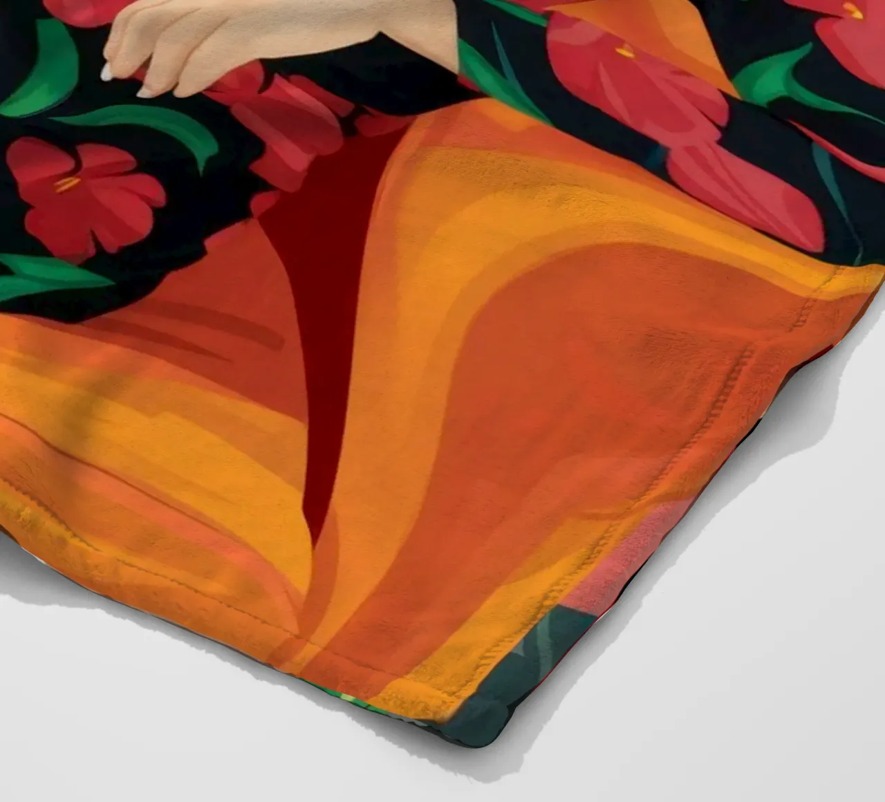 Sguardo di riposo floreale coperta in pile da Dream Gesso