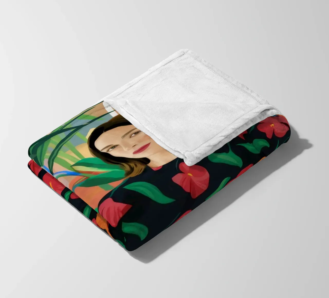 Sguardo di riposo floreale coperta in pile da Dream Gesso