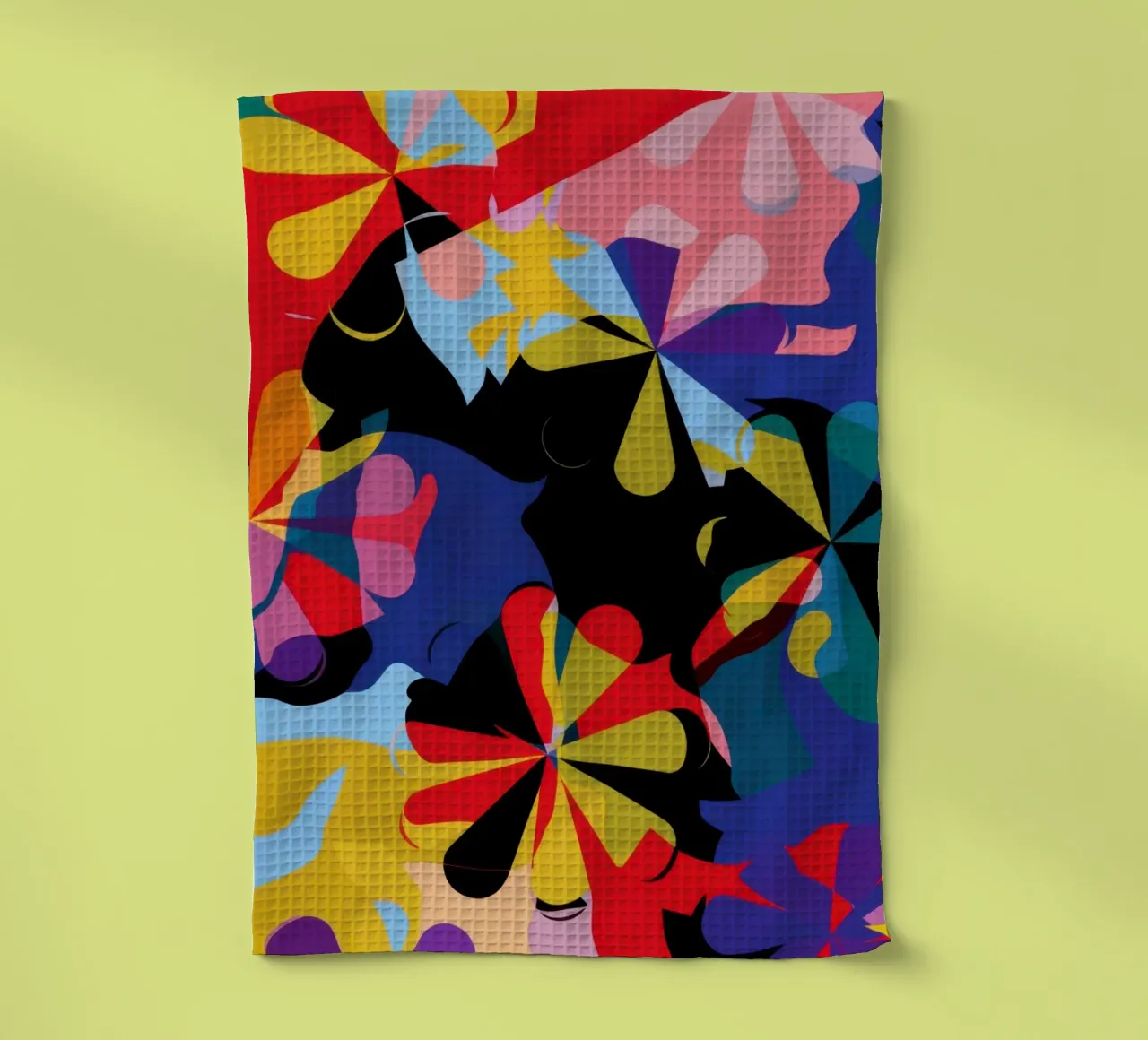 Chaos floral en forme de roue d'épingle torchon de Reds Jays