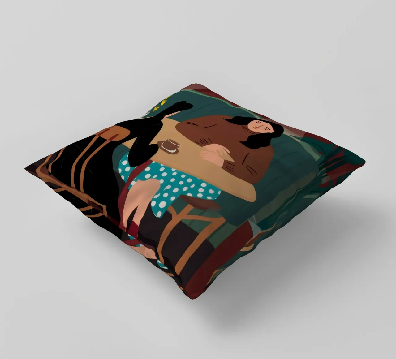 Cronaca del caffè intimo cuscino da Giant Foxs