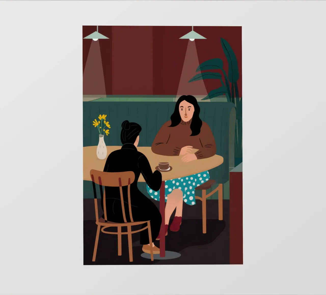 Cronaca del caffè intimo telo in pvc da Giant Foxs