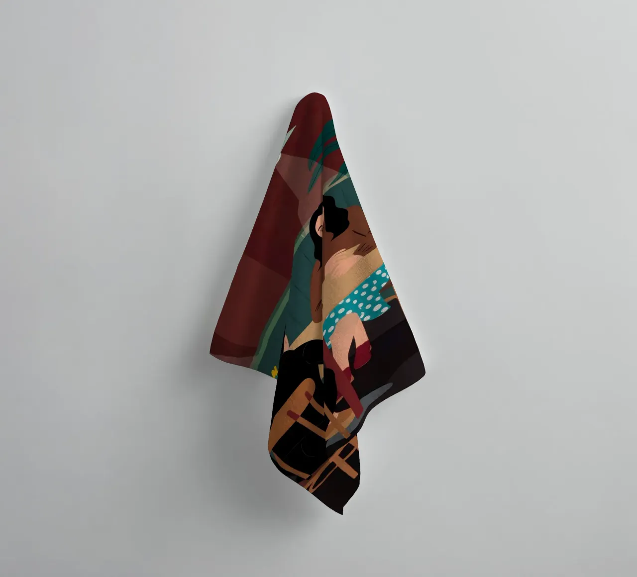 Cronaca del caffè intimo asciugamano da bagno da Giant Foxs