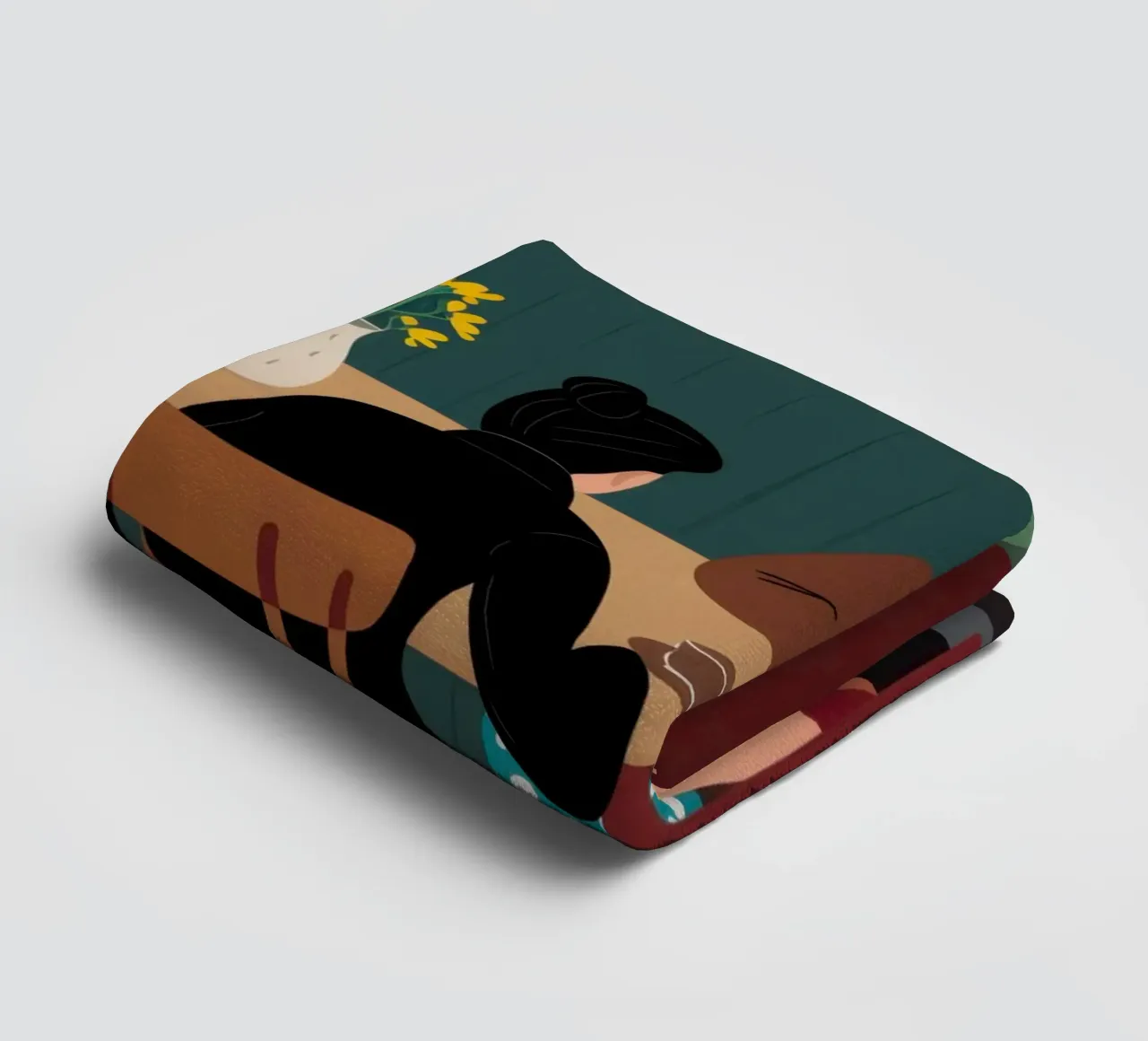 Cronaca del caffè intimo asciugamano da bagno da Giant Foxs