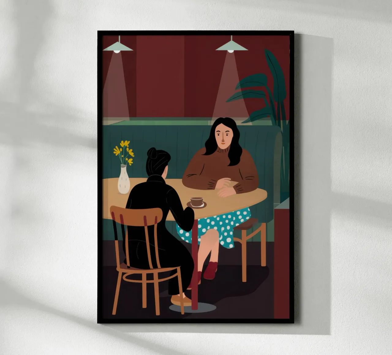 Cronaca del caffè intimo poster da Giant Foxs