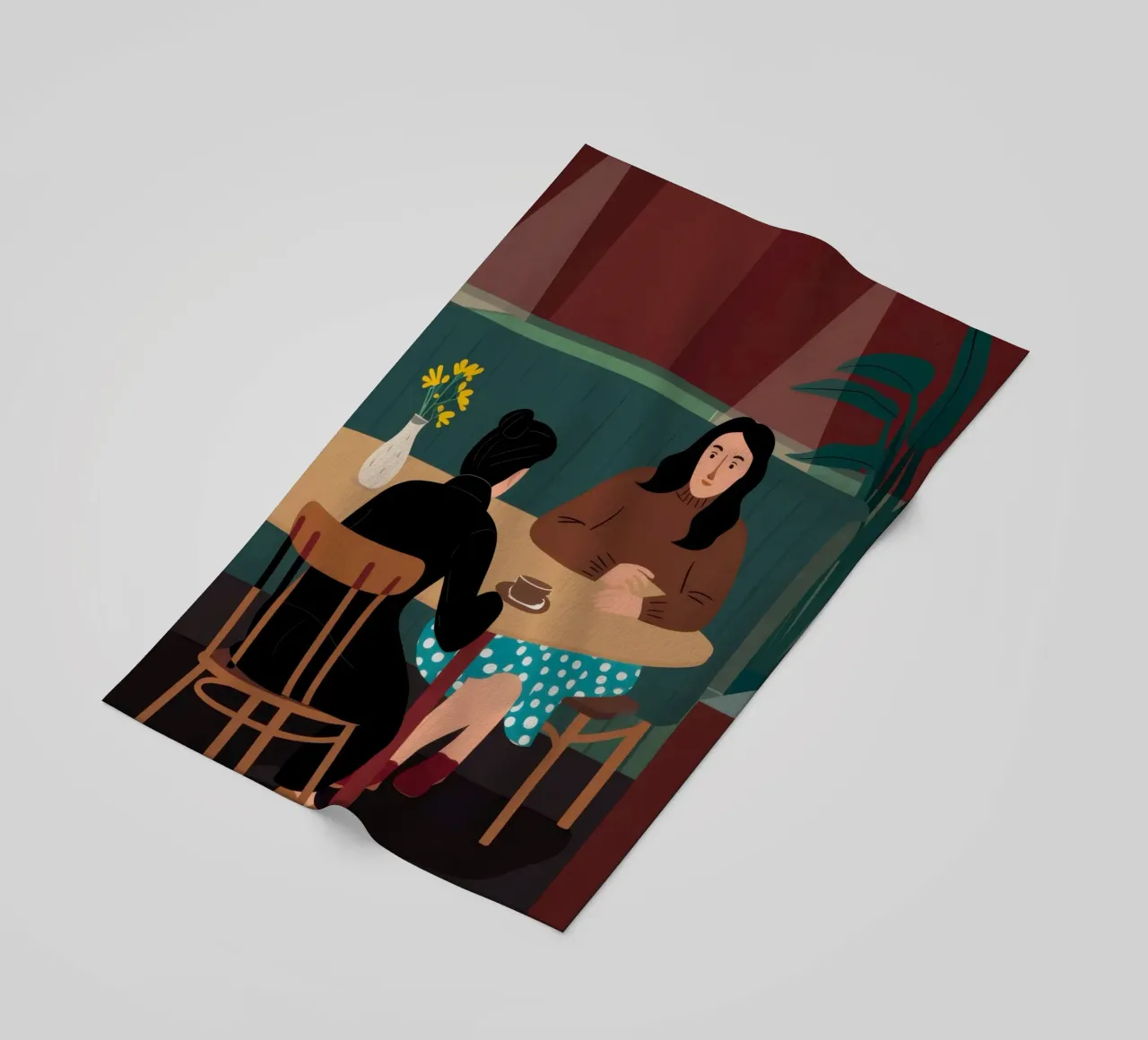 Cronaca del caffè intimo telo mare da Giant Foxs