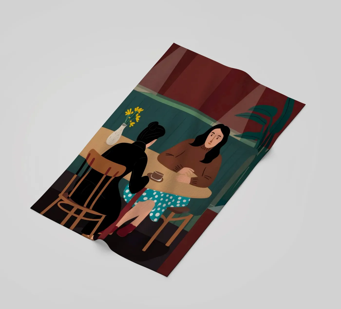 Intiem café kroniek strandhanddoek van Giant Foxs