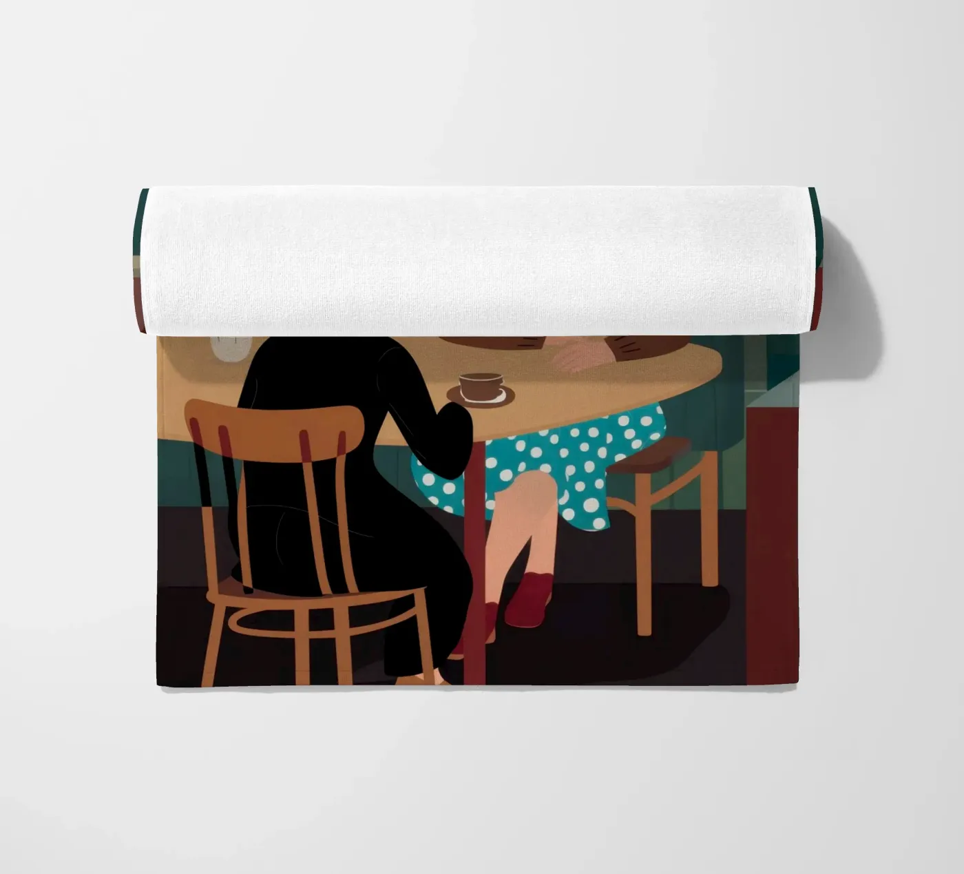 Intiem café kroniek strandhanddoek van Giant Foxs