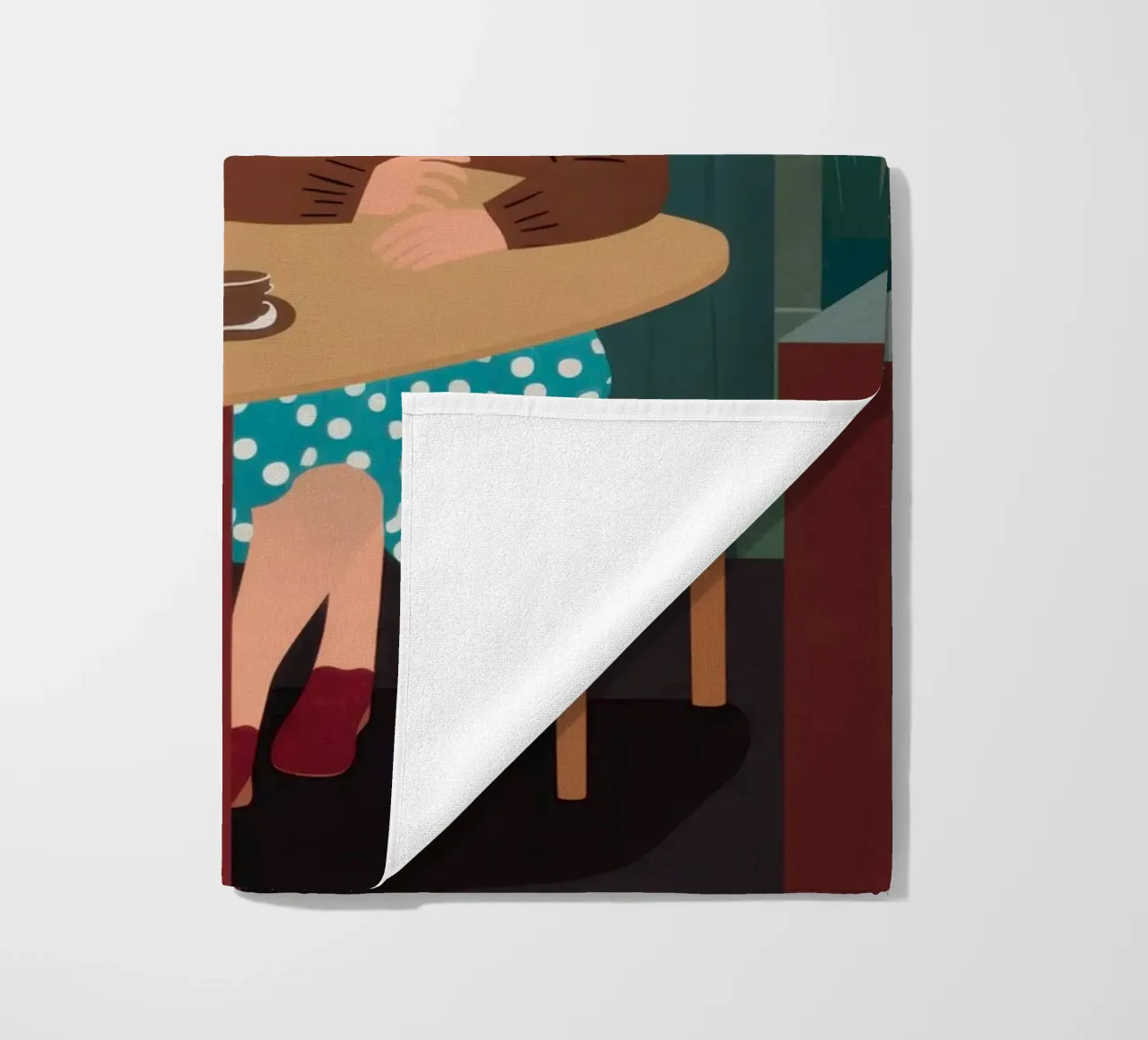 Cronaca del caffè intimo telo mare da Giant Foxs