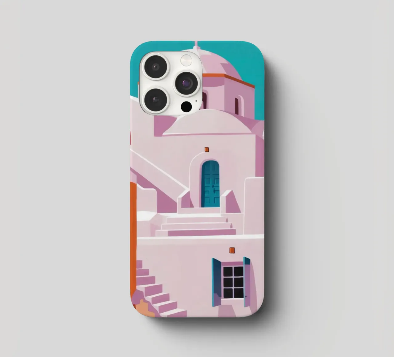 Santorini in Bloom cover iphone da Ink Pulse