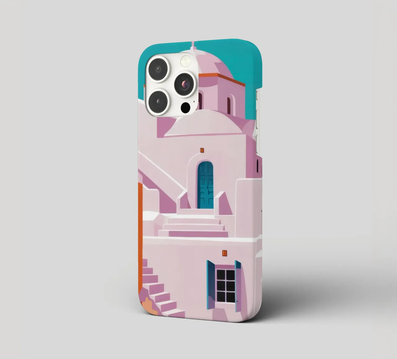 Santorini in Bloom cover iphone da Ink Pulse