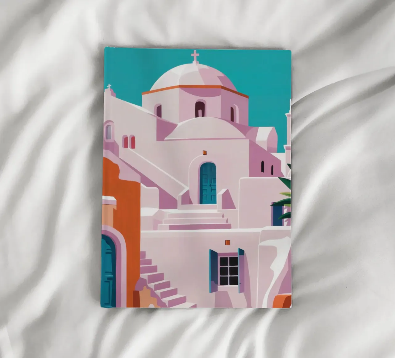 Santorini in Bloom notebook by Ink Pulse