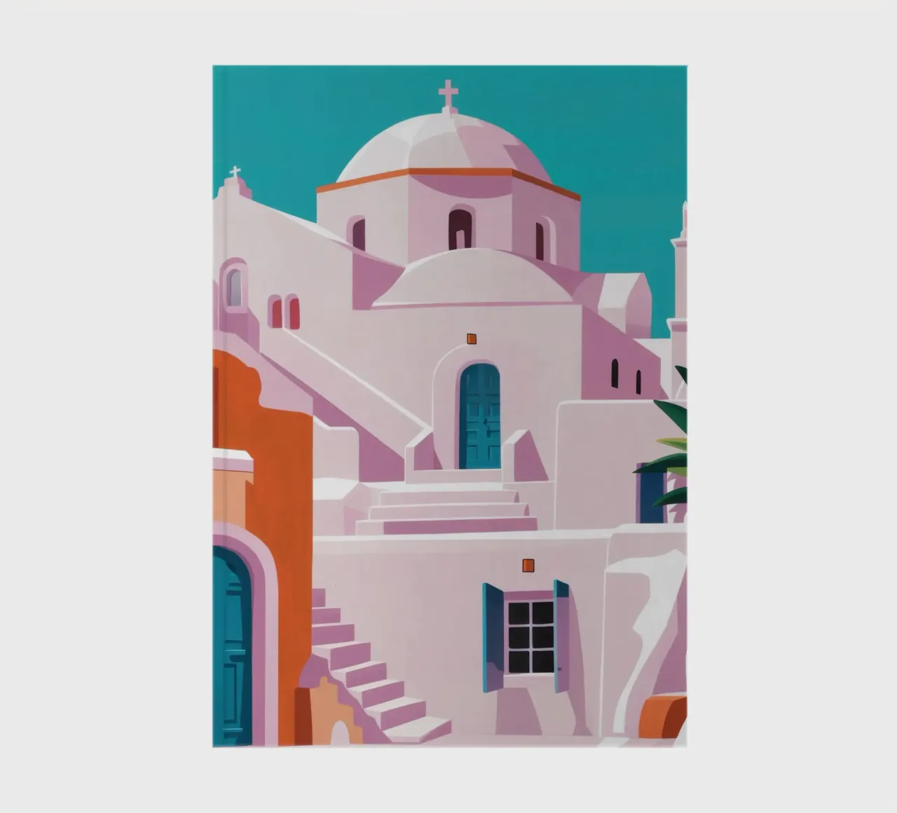 Santorini in Bloom notebook by Ink Pulse