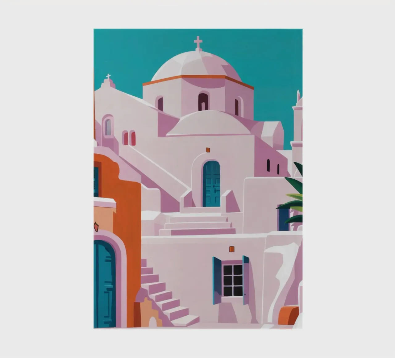 Santorini in Bloom notebook by Ink Pulse