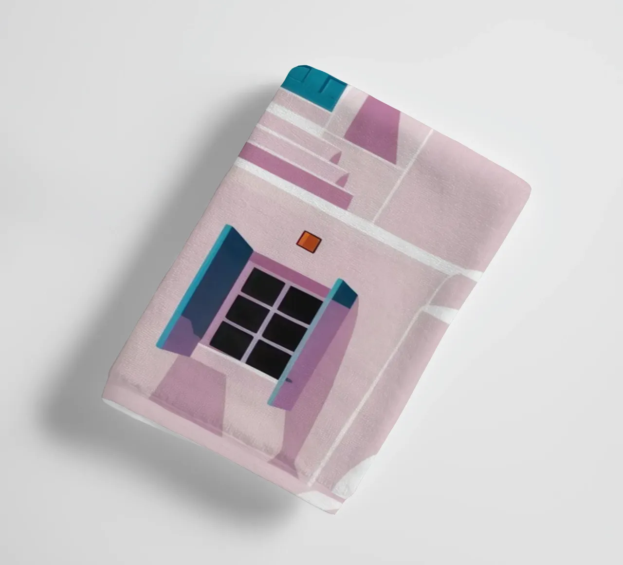 Santorini in Bloom asciugamano da bagno da Ink Pulse