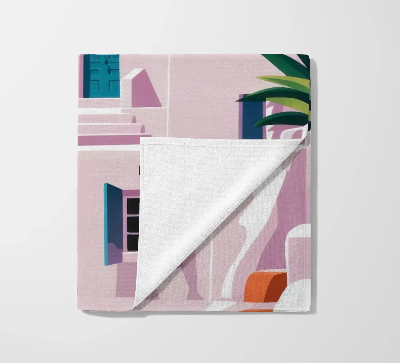 Santorini in Bloom telo mare da Ink Pulse