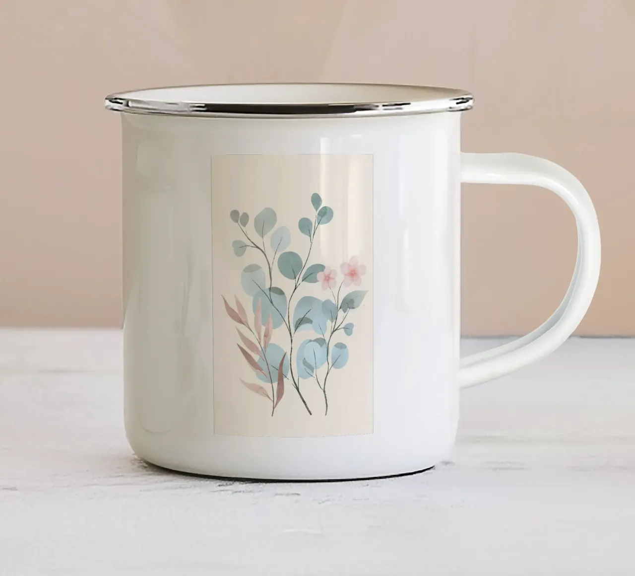 Verdant Branches 02 tazza in smalto da Nadjaa