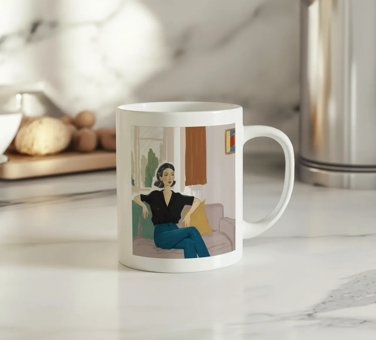 Effortless Livingroom Grace ceramic mug by Giant Foxs