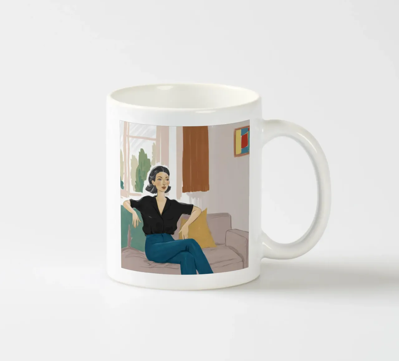 Effortless Livingroom Grace ceramic mug by Giant Foxs