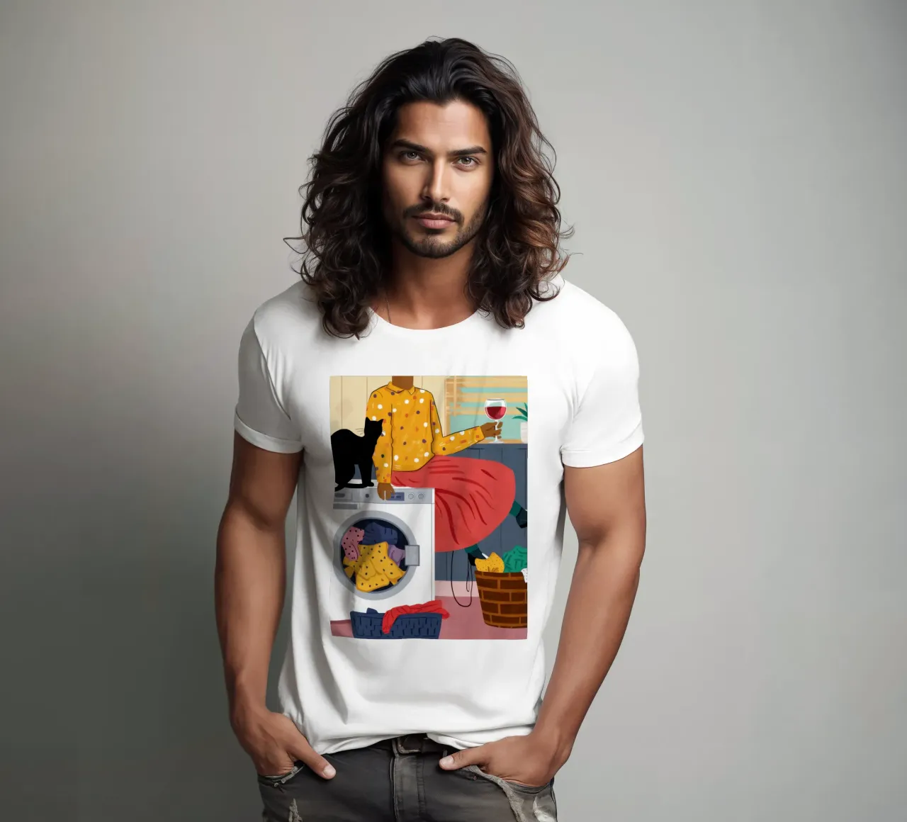 Día de lavandería cromática camiseta de Mythy Brush