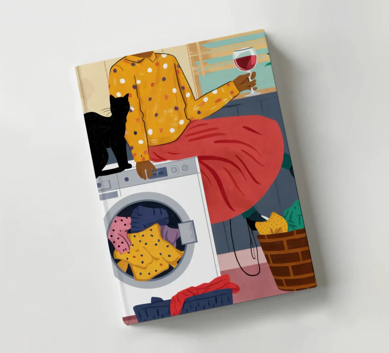 Chromatic Laundry Day notebook by Mythy Brush