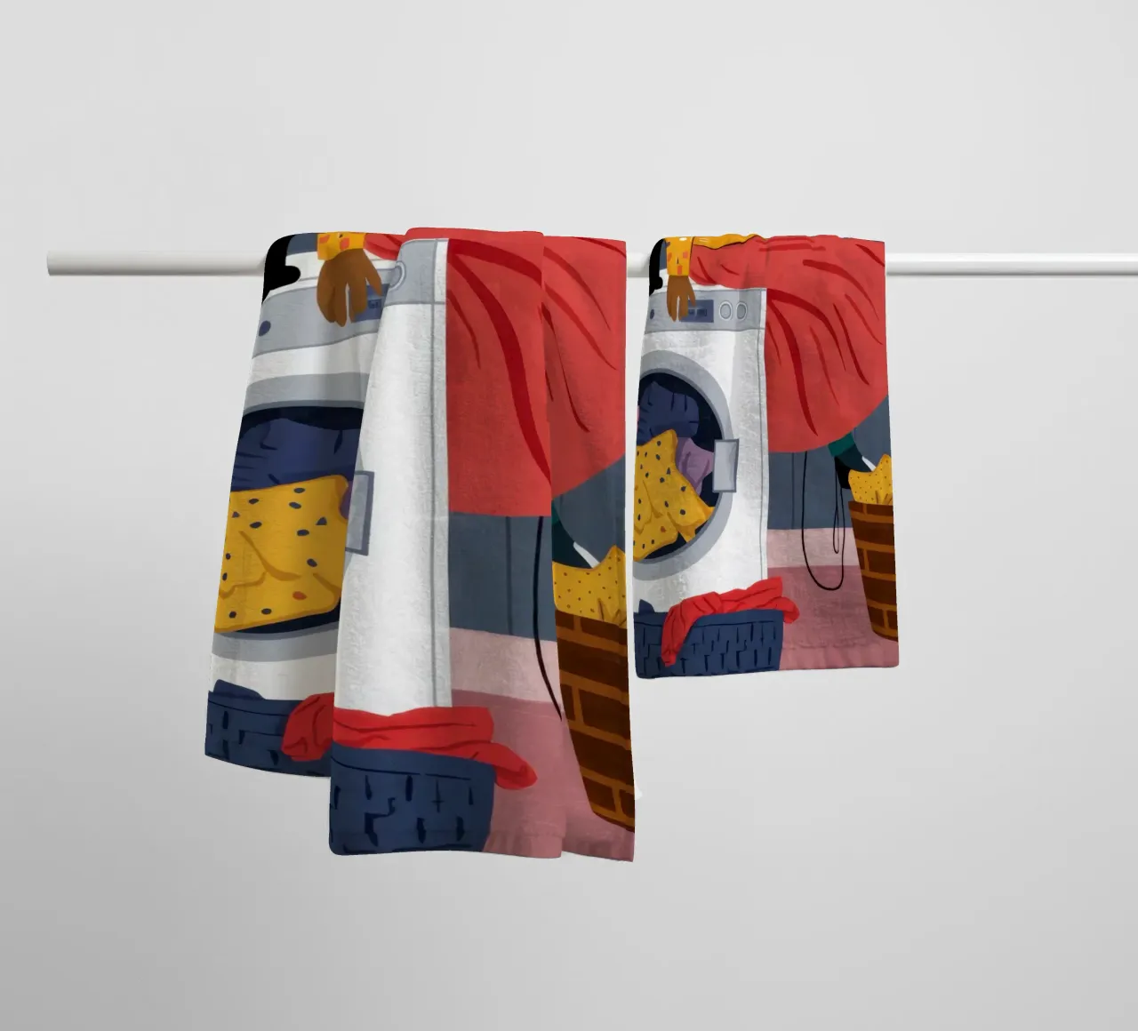 Chromatic Laundry Day towel by Mythy Brush