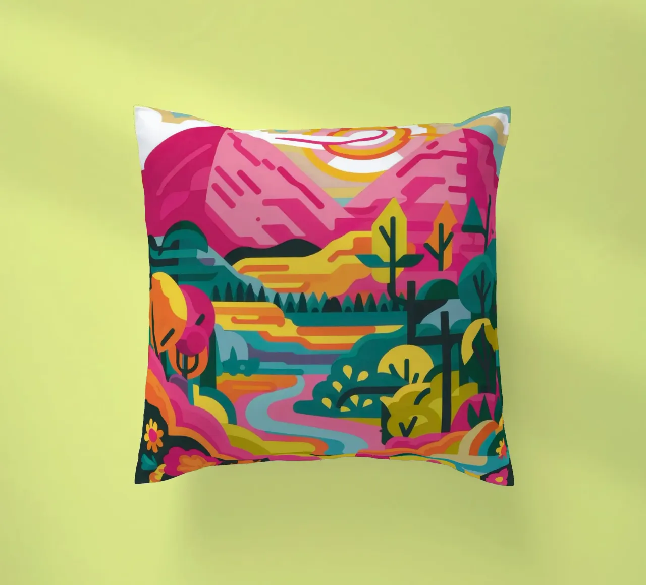 Picco del fiume Arcobaleno cuscino da Dream Gesso
