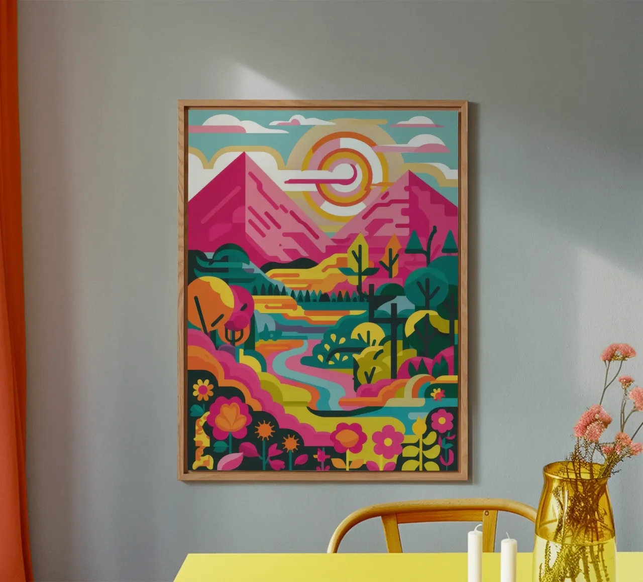 Picco del fiume Arcobaleno alluminio dibond da Dream Gesso