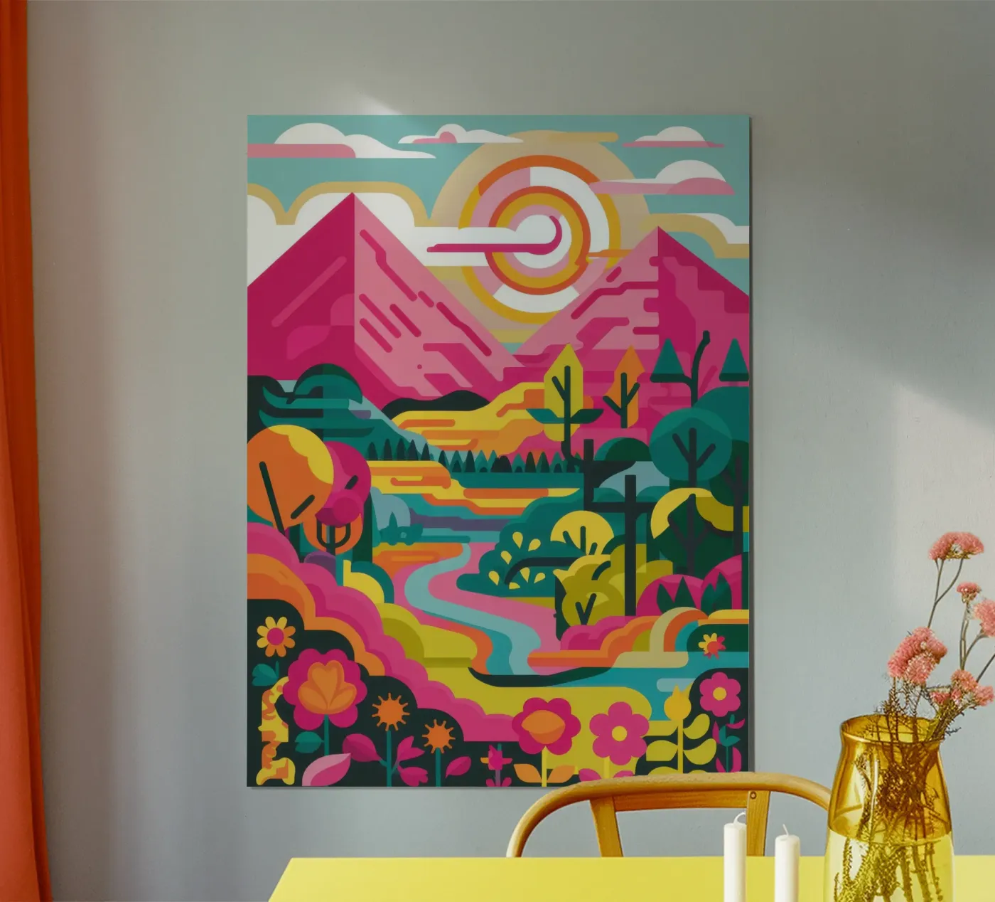 Rainbow River Peak poster by Dream Gesso
