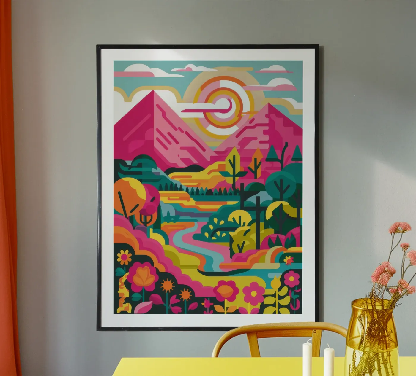Rainbow River Peak poster by Dream Gesso