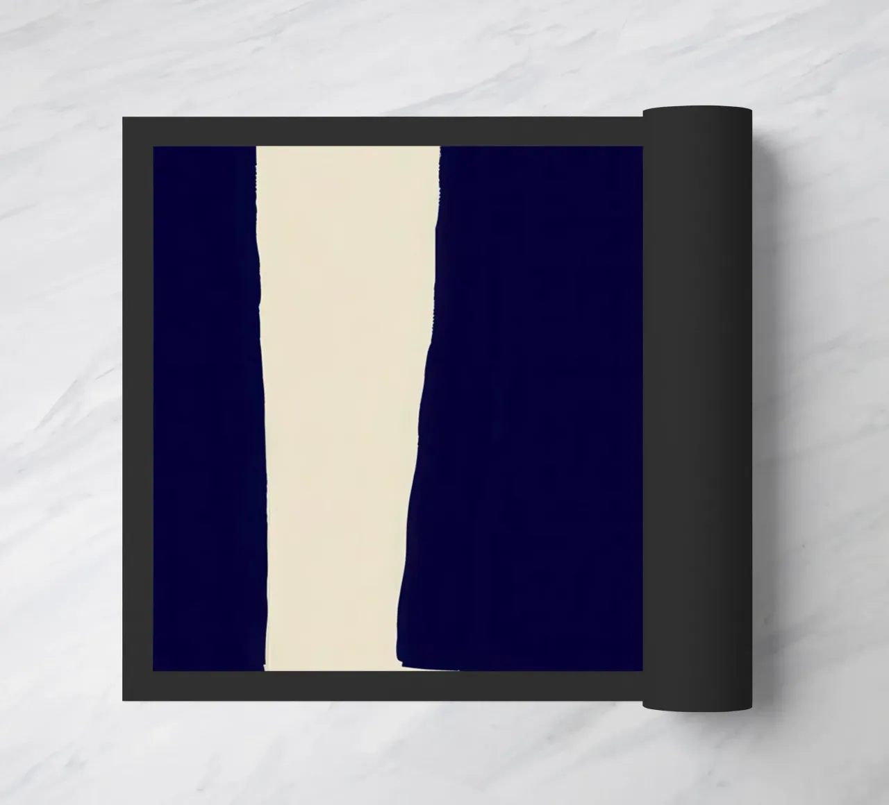 Crimson Step Forward doormat by Giant Foxs