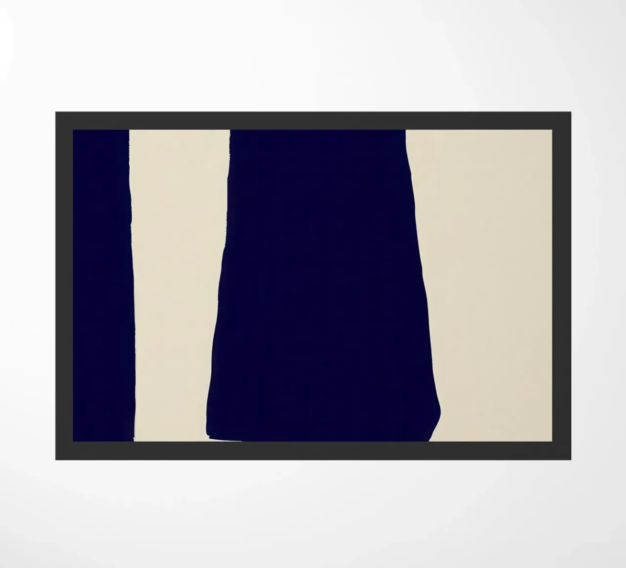Crimson Step Forward doormat by Giant Foxs
