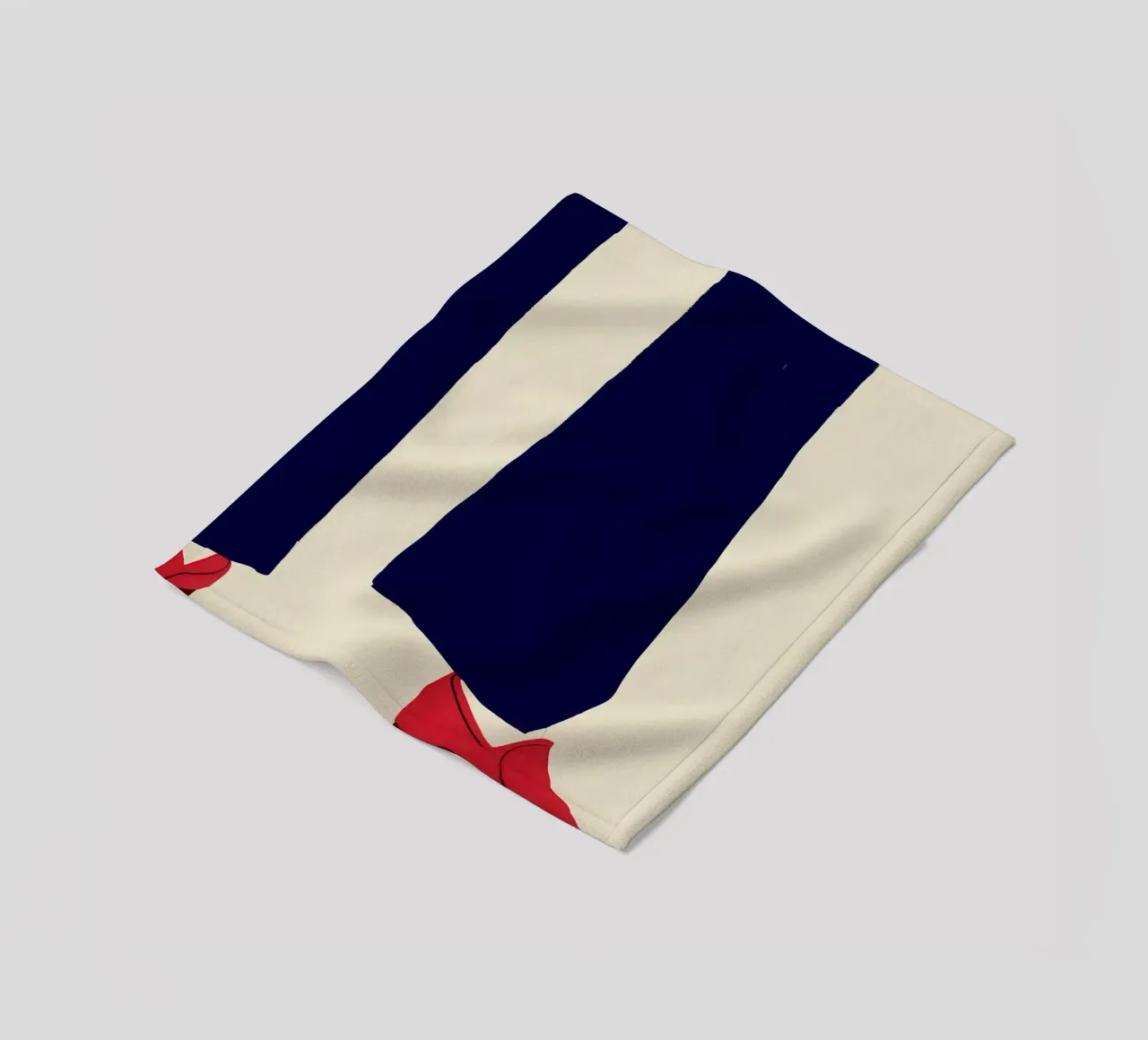 Crimson Step Forward fleece blanket by Giant Foxs